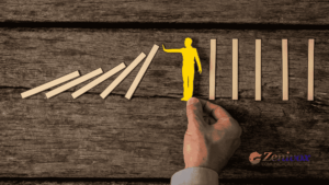 Empresario tomando ação para melhorar estratégias da Zenivox