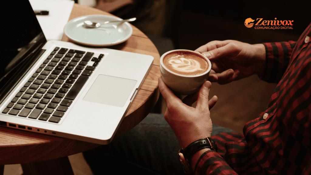 Como fazer marketing de experiência em uma cafeteria local – cliente vivenciando um ritual diferenciado de atendimento enquanto aprecia um café especial.