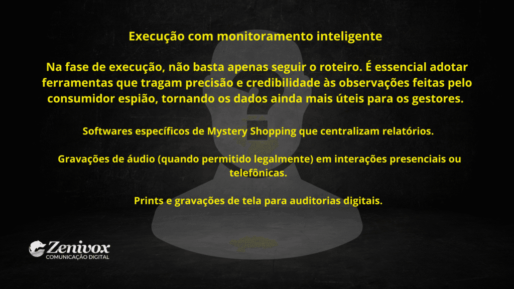 Execução com monitoramento inteligente: uso de softwares, gravações e auditorias digitais para aumentar a precisão das avaliações.