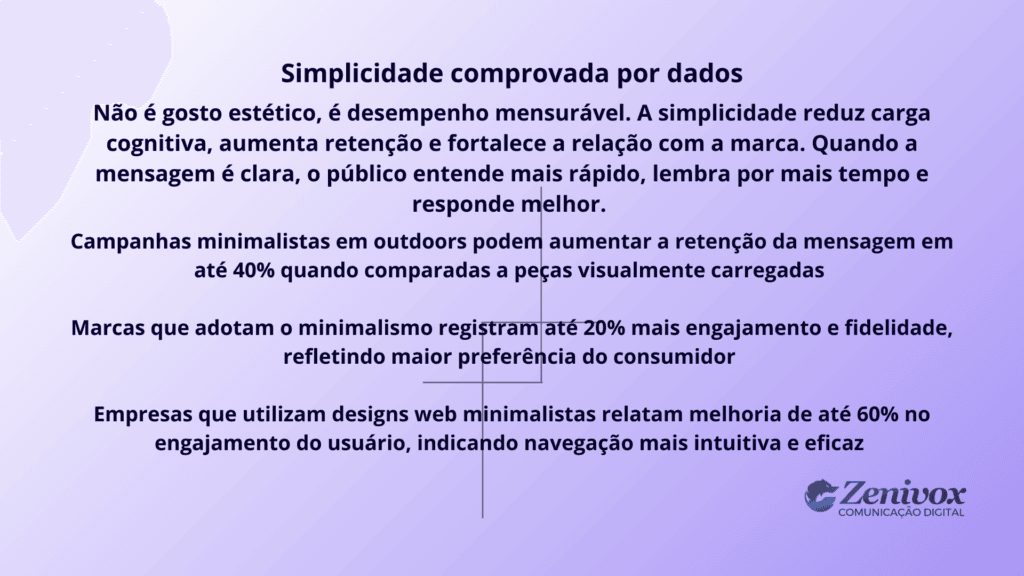 Arte informativa sobre propaganda publicitária baseada em dados, destacando como a simplicidade melhora retenção, engajamento e compreensão da mensagem pelo consumidor.
