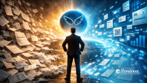 Empreendedor analisando a emissão de boletos com o Asaas em um ambiente digital automatizado