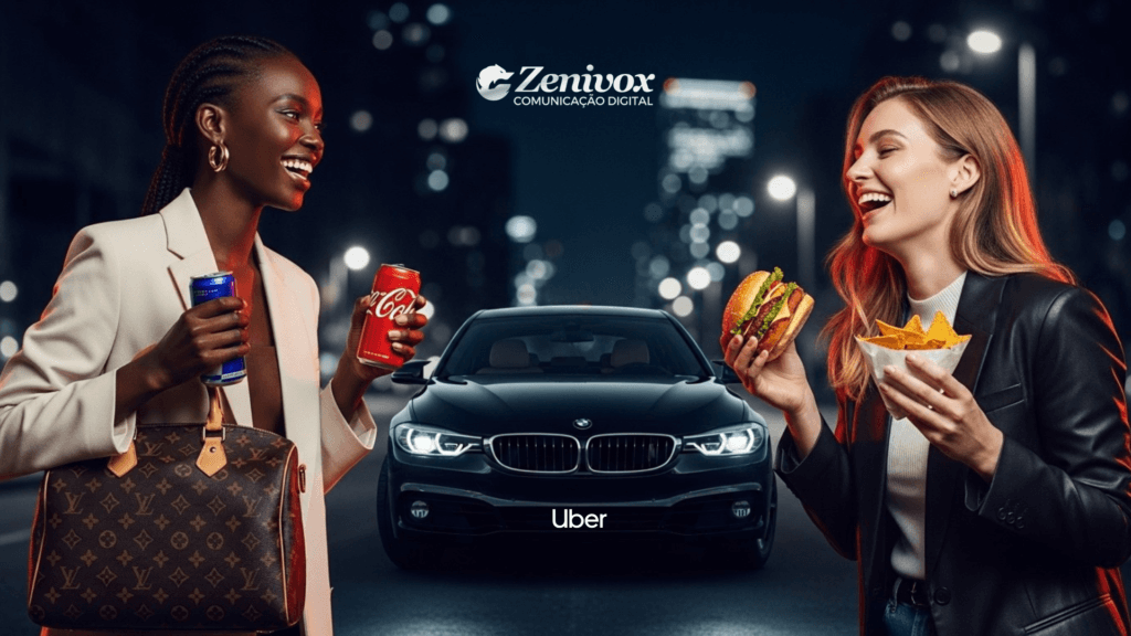 Co-marketing entre grandes marcas: parceria estratégica entre bebidas, fast food e mobilidade representando os 5 cobrões da colaboração global